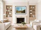 Canaletto Print, Piazza San Marco (late 1720s) — living room roomset