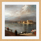 Canaletto Print, San Cristoforo, San Michele, and Murano from the Fondamenta Nuove, Venice (1722–1723) — oak frame