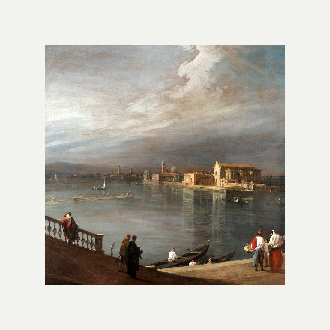 Canaletto Print, San Cristoforo, San Michele, and Murano from the Fondamenta Nuove, Venice (1722–1723) — rolled canvas