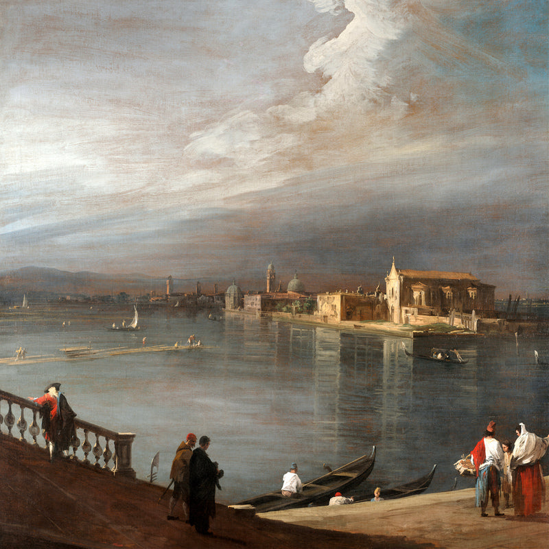 Canaletto Print, San Cristoforo, San Michele, and Murano from the Fondamenta Nuove, Venice (1722–1723) — unframed