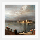 Canaletto Print, San Cristoforo, San Michele, and Murano from the Fondamenta Nuove, Venice (1722–1723) — white frame