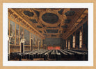 Canaletto Print, The Doge And Grand Council In Sala Del Maggior Consiglio (1761 – 1765) — oak frame