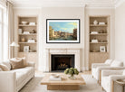 Canaletto Print, The Grand Canal in Venice from Palazzo Flangini to Campo San Marcuola — living room roomset