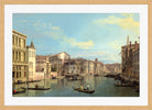 Canaletto Print, The Grand Canal in Venice from Palazzo Flangini to Campo San Marcuola — oak frame