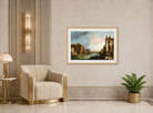Canaletto Print, The Grand Canal in Venice with the Palazzo Corner Ca’Grande (1722) — art deco roomset