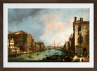 Canaletto Print, The Grand Canal in Venice with the Palazzo Corner Ca’Grande (1722) — brown frame