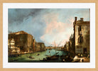 Canaletto Print, The Grand Canal in Venice with the Palazzo Corner Ca’Grande (1722) — oak frame