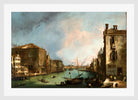 Canaletto Print, The Grand Canal in Venice with the Palazzo Corner Ca’Grande (1722) — white frame