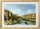 Canaletto Print, The Grand Canal near the Rialto Bridge, Venice (1728-1732) — gold frame