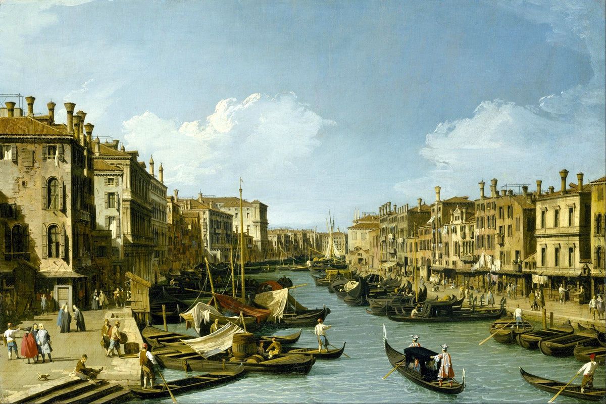 Canaletto Print, The Grand Canal near the Rialto Bridge, Venice (1728-1732) — unframed
