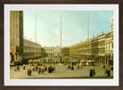 Canaletto Print, The Piazza San Marco — brown frame
