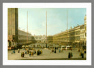 Canaletto Print, The Piazza San Marco — light grey frame