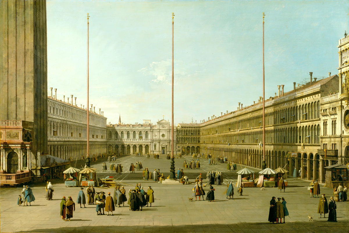 Canaletto Print, The Piazza San Marco — unframed
