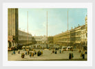 Canaletto Print, The Piazza San Marco — white frame