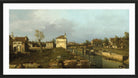 Canaletto Print, The Porta Portello, Padua — black frame