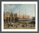 Canaletto Print, The Square of Saint Mark’s, Venice (1742-1744) — dark grey frame