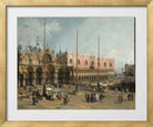 Canaletto Print, The Square of Saint Mark’s, Venice (1742-1744) — gold frame