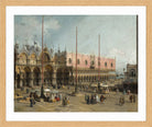 Canaletto Print, The Square of Saint Mark’s, Venice (1742-1744) — oak frame