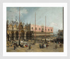 Canaletto Print, The Square of Saint Mark’s, Venice (1742-1744) — white frame