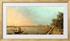 Canaletto Print, The Thames from the Terrace of Somerset House, Looking toward Westminster — gold frame