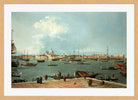 Canaletto Print, Venice, the Bacino di San Marco from San Giorgio Maggiore — oak frame
