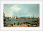 Canaletto Print, Venice, the Bacino di San Marco from San Giorgio Maggiore — white frame