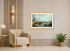 Canaletto Print, Venice, the Bacino di San Marco from the Canale della Giudecca — art deco roomset