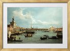 Canaletto Print, Venice, the Bacino di San Marco from the Canale della Giudecca — gold frame