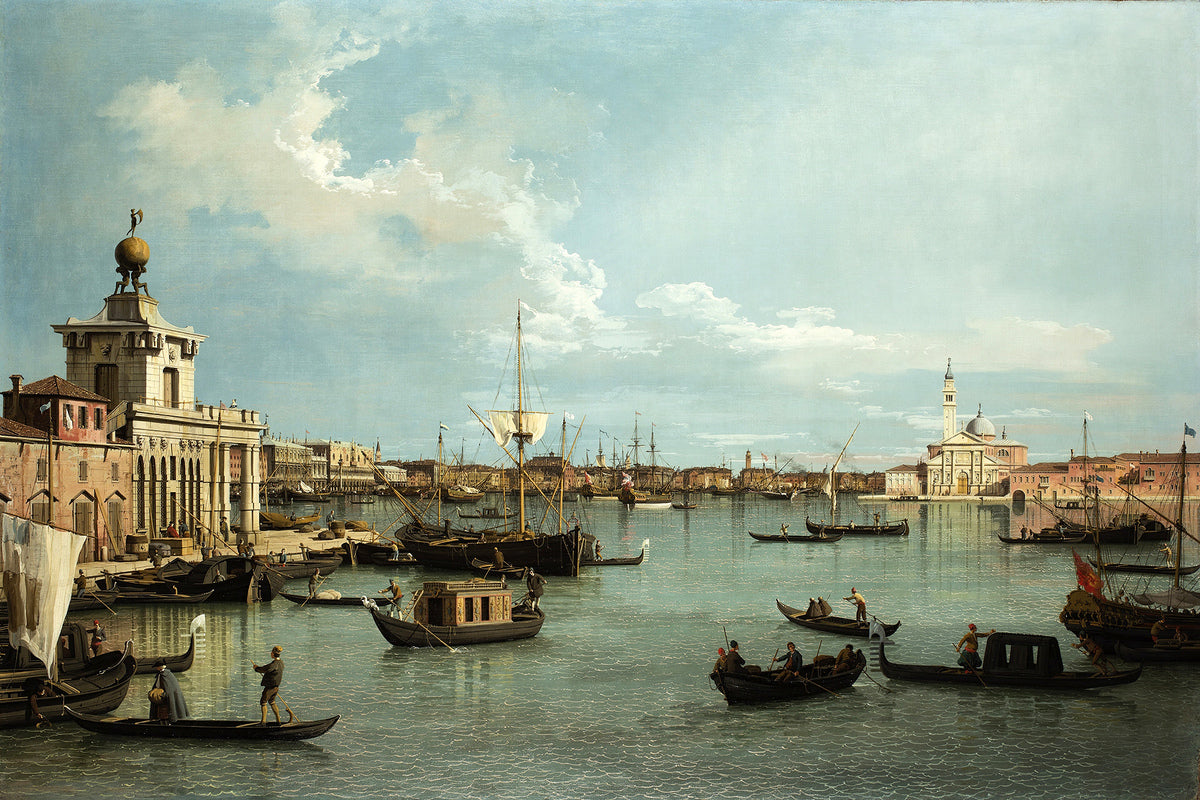 Canaletto Print, Venice, the Bacino di San Marco from the Canale della Giudecca — unframed