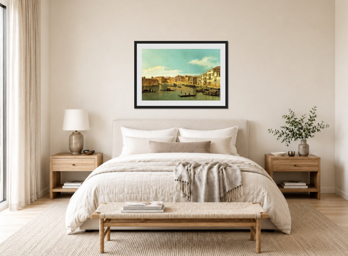 Canaletto Print, Venice, the Canale di Santa Chiara — bedroom