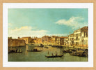 Canaletto Print, Venice, the Canale di Santa Chiara — oak frame