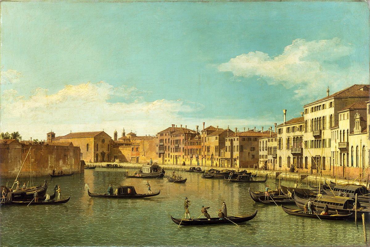 Canaletto Print, Venice, the Canale di Santa Chiara — unframed