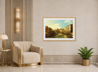 Canaletto Print, Venice, the Grand Canal from the Palazzo Dolfin-Manin to the Rialto Bridge — art deco roomset