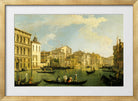 Canaletto Print, Venice, the Grand Canal from the Palazzo Flangini to San Marcuola — gold frame