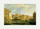 Canaletto Print, Venice, the Grand Canal from the Palazzo Flangini to San Marcuola — rolled canvas