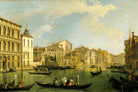 Canaletto Print, Venice, the Grand Canal from the Palazzo Flangini to San Marcuola — unframed