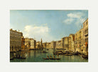 Canaletto Print, Venice, the Grand Canal from the Palazzo Foscari to the Carità — rolled canvas