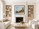 Canaletto Print, Venice, the Grand Canal looking East with Santa Maria della Salute — living room roomset