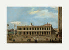 Canaletto Print, Venice, the Piazzetta, looking west, with the Libreria — rolled canvas