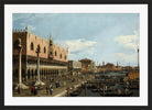 Canaletto Print, Venice, the Riva degli Schiavoni — black frame