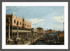 Canaletto Print, Venice, the Riva degli Schiavoni — dark grey frame