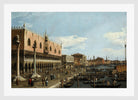 Canaletto Print, Venice, the Riva degli Schiavoni — white frame