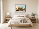 Canaletto Print, View of the Arch of Constantine with the Colosseum — bedroom