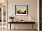 Canaletto Print, View of the Piazzetta San Marco Looking South (1735) — hallway