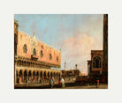 Canaletto Print, View of the Piazzetta San Marco Looking South (1735) — rolled canvas