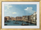Canaletto Print, Vue du canal de Santa Chiara, à Venise (View of the Santa Chiara Canal, Venice) (1730) — gold frame
