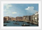 Canaletto Print, Vue du canal de Santa Chiara, à Venise (View of the Santa Chiara Canal, Venice) (1730) — white frame