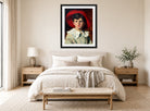 Carolus-Duran Print, Child in a Red Hat (Michel Feydeau, Son of Georges) (1905) — bedroom