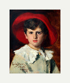 Carolus-Duran Print, Child in a Red Hat (Michel Feydeau, Son of Georges) (1905) — rolled canvas