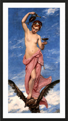 Carolus-Duran Print, Hebe (1874) — black frame